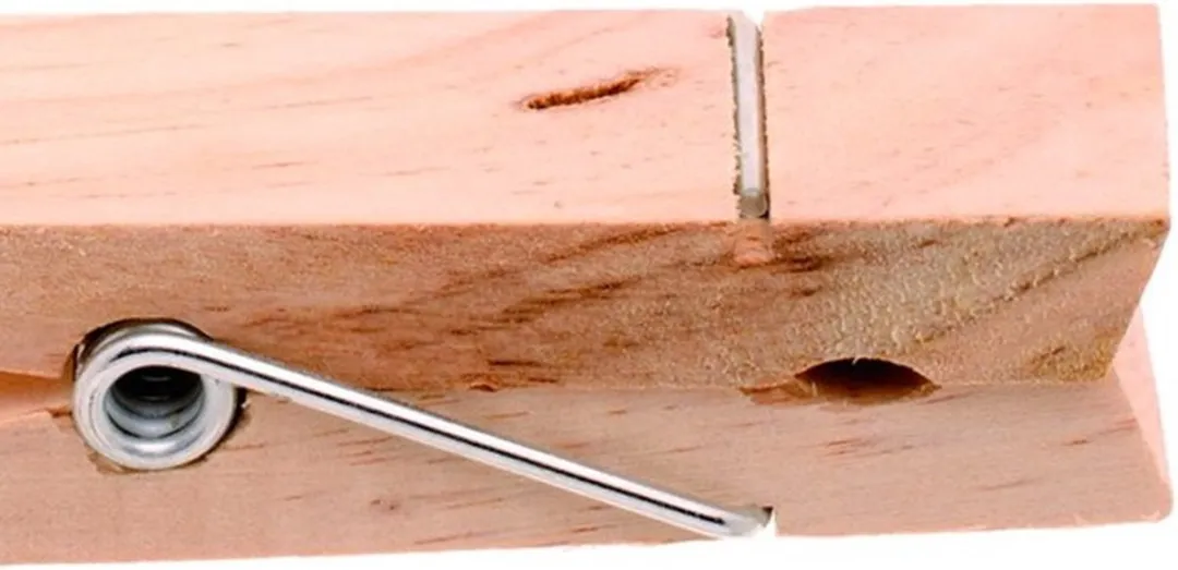 Glorex Hobby XXL Wasknijpers 15x3,5cm - 2 Stuks - Hout - Bruin