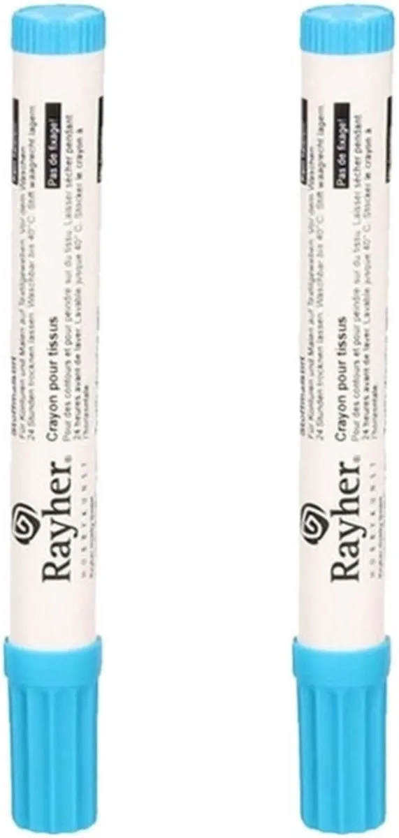 Rayher Textielstift Blauw Dikke Punt