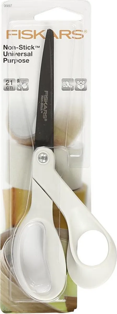 Fiskars Non-stick Hobbyschaar Rechtshandig 21cm - Wit
