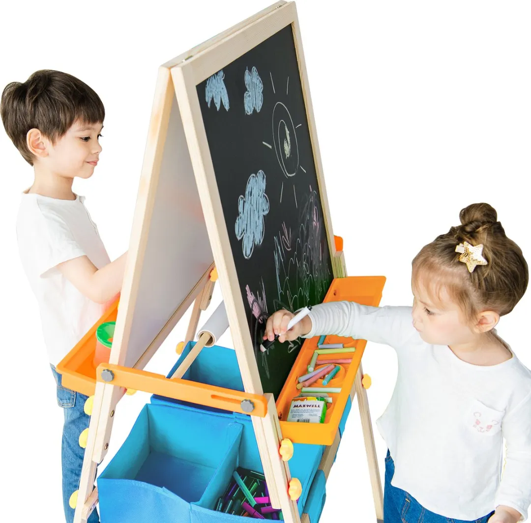 Teamson Kids Schildersezel 3-in-1 - Blauw/Hout