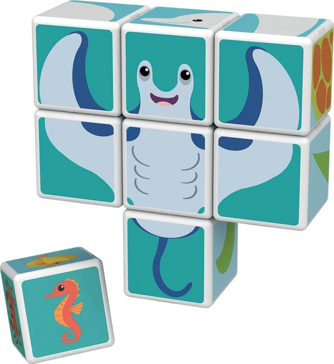 Geomag Magicube Jungle Animals 14-delig - Multicolor
