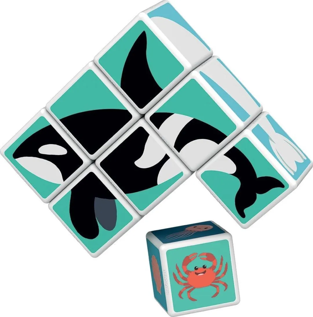 Geomag Magicube Jungle Animals 14-delig - Multicolor - afbeelding 6 van 6