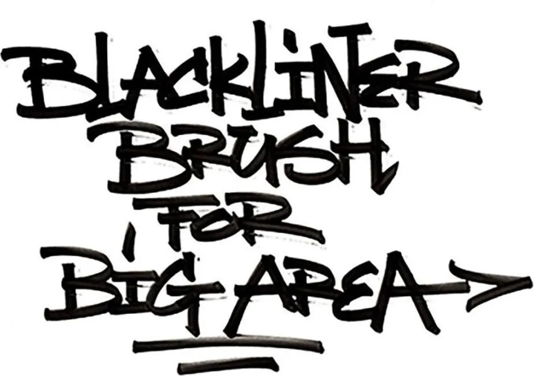 Molotow Blackliner Brush Marker & Refill 2 Stuks - Zwart