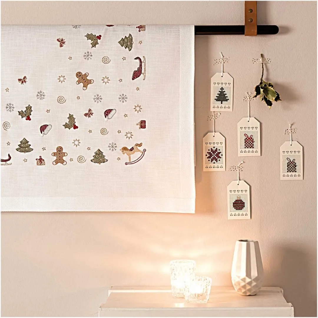 Rico Design Kruissteek Borduurpakket Kerst