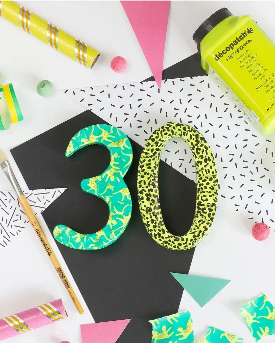 Decopatch Papier Luipaardprint Geel FLUO - A3 - 2 Kleuren