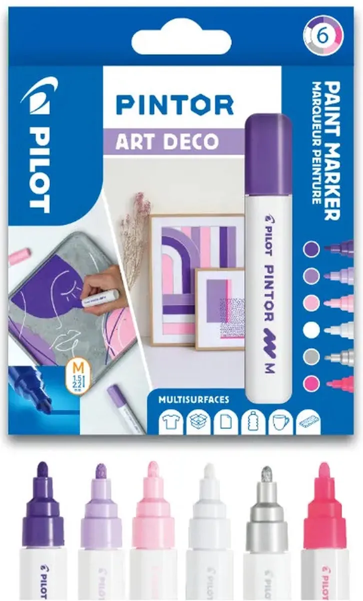 Pilot Pintor Art Deco Verfstiften