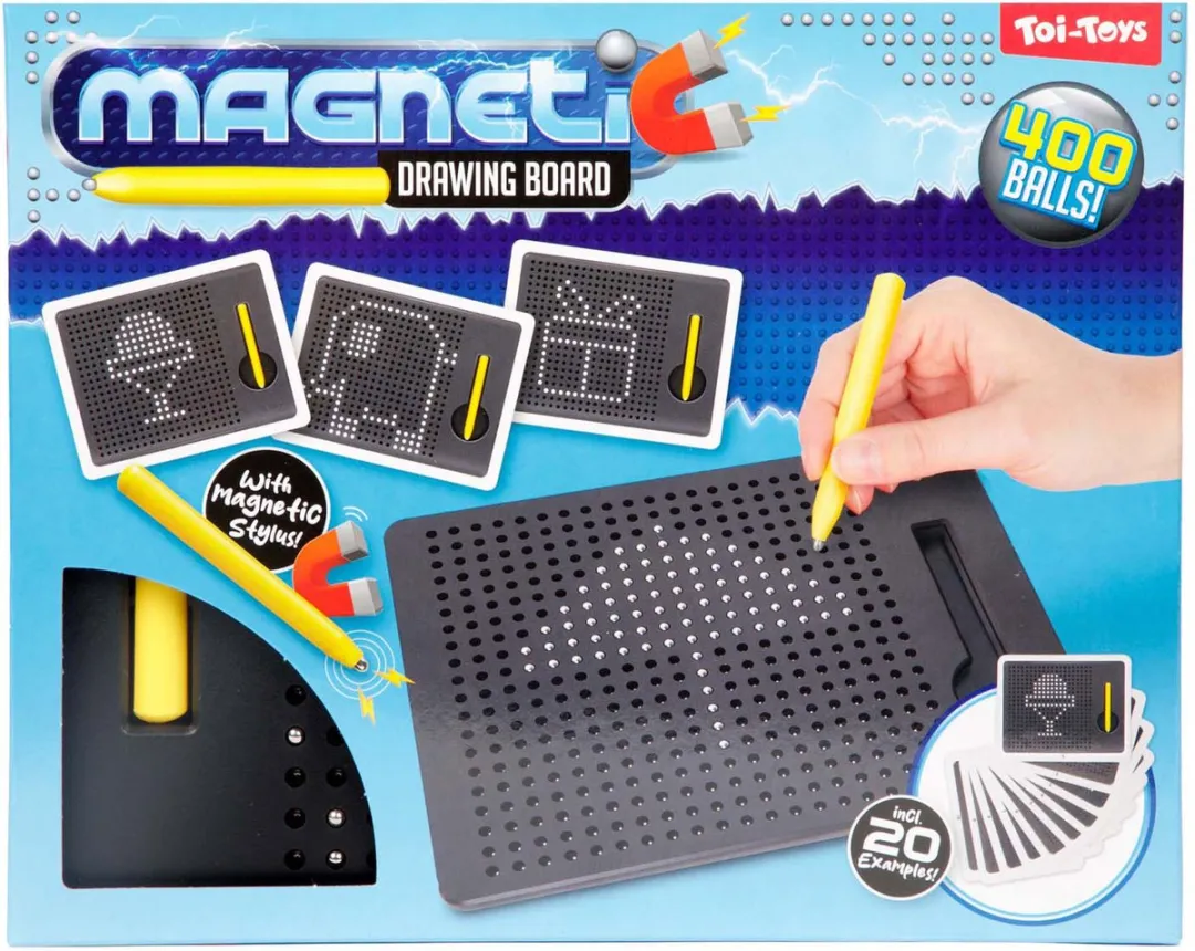 Toi-Toys Magnetisch Tekenbord Stalen Balletjes - Multi kleuren