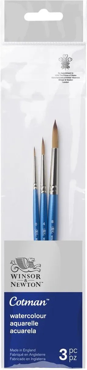 Winsor & Newton Cotman Aquarellpenseel Set 3 Stuks