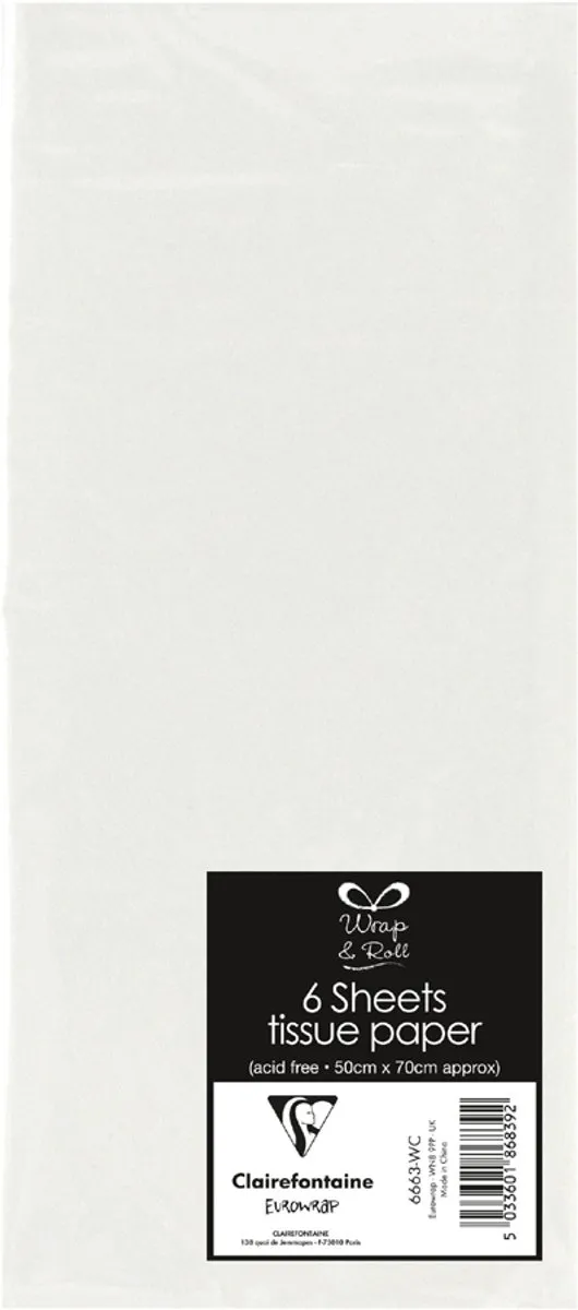 Clairefontaine Zijdepapier 500x700mm - 6 Stuks