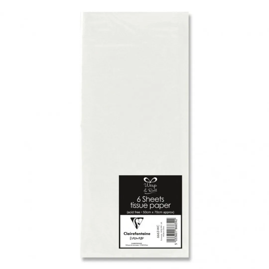 Clairefontaine Zijdepapier 500x700mm - 6 Stuks