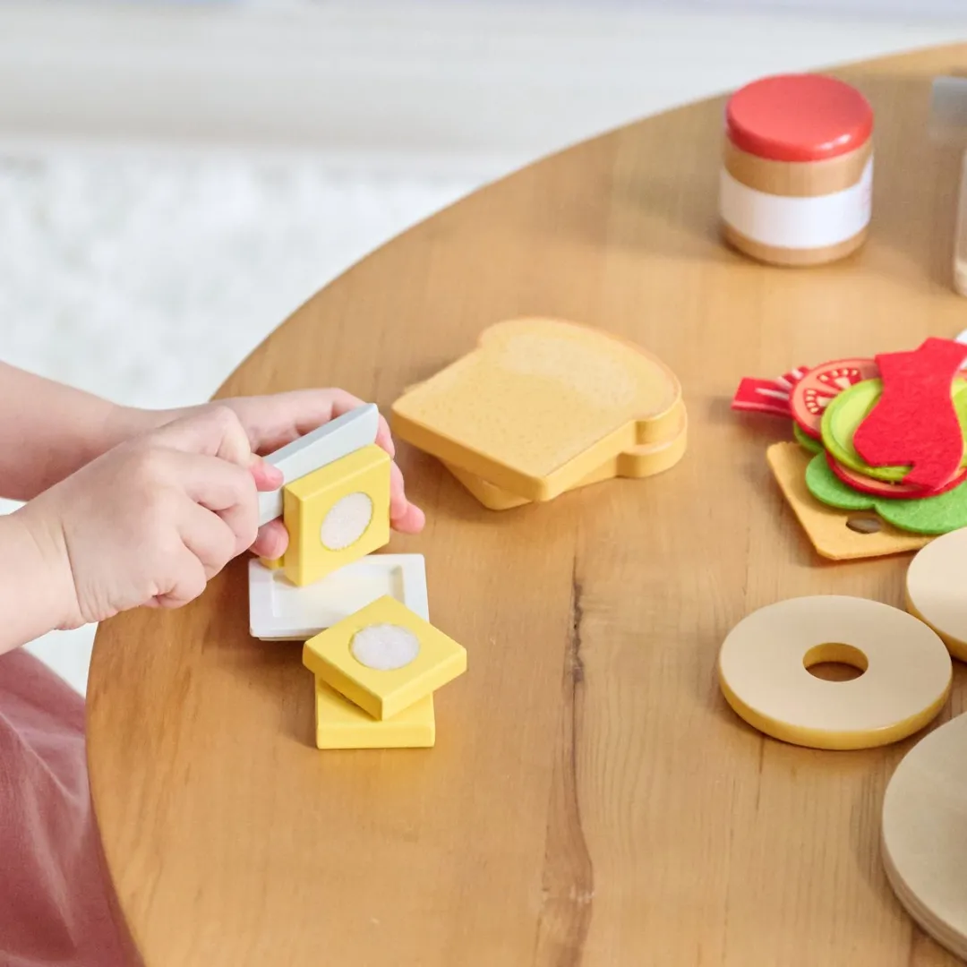 Teamson Kids Houten Speelkeuken Ontbijt Accessoires - Wit - afbeelding 6 van 6
