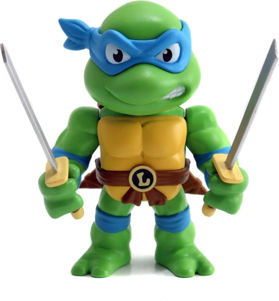 Jada Toys Leonardo Turtles Actiefiguur 4" - MPN 253283000 - Groen/Geel - afbeelding 4 van 6