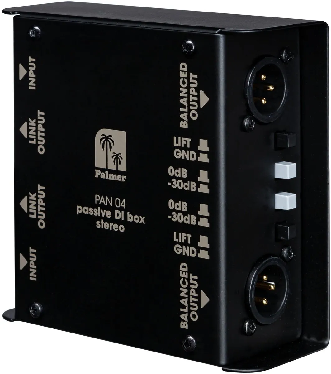 Palmer PAN 04 Stereo DI Box passief  - DI boxen
