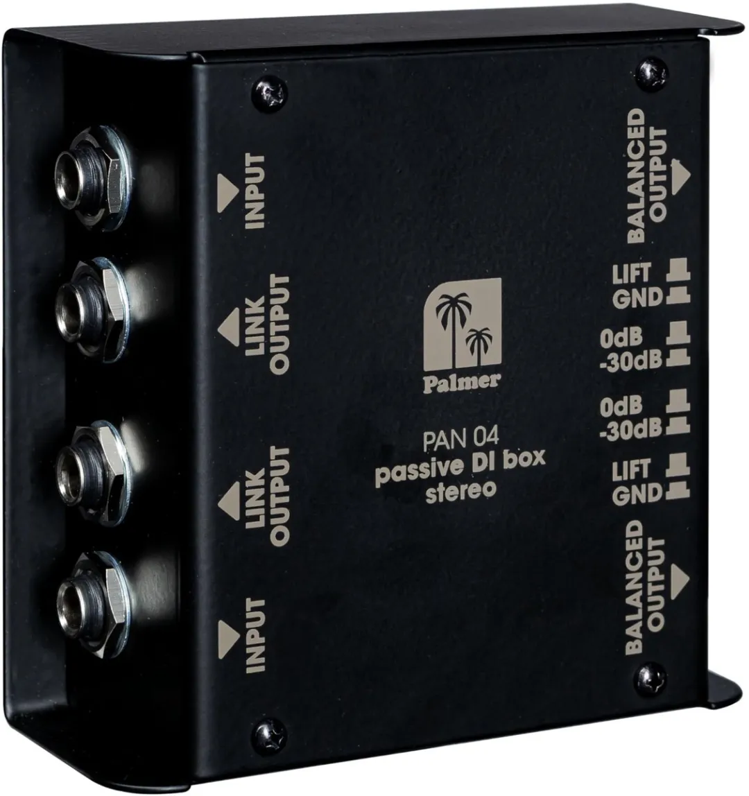 Palmer PAN 04 Stereo DI Box passief  - DI boxen