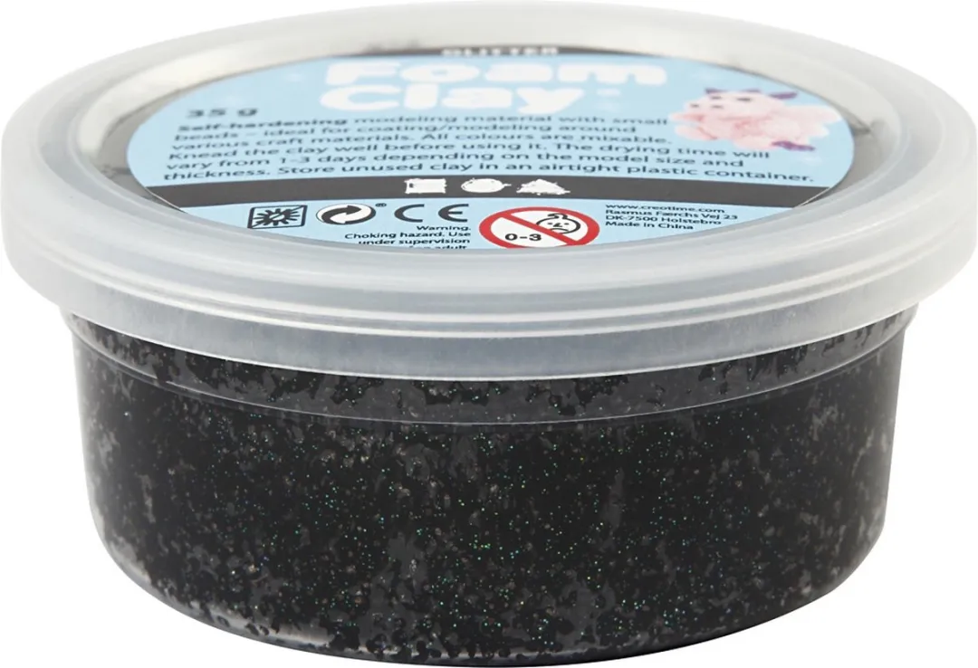 Foam Clay Boetseerklei Zwart 35g