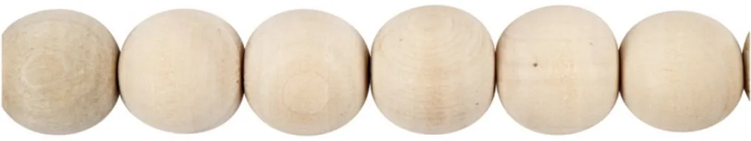 Creativ Company Houten Kralen 15mm Naturel - 20 Stuks