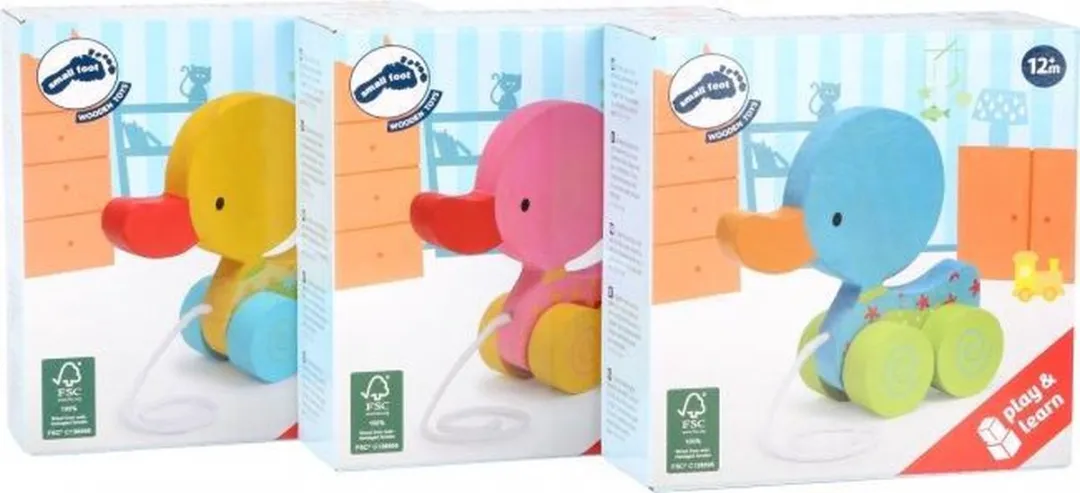 Small Foot Pull-along Dier Eend Li, Lu & La - Geel