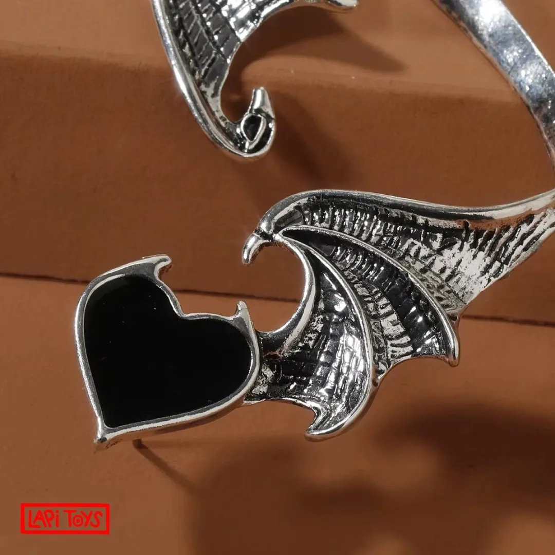Lapi Toys Gothic Punk Oorbel - Metaal Zilver - Linker Oor