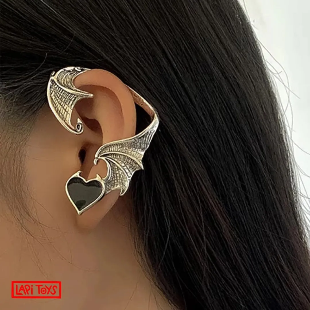 Lapi Toys Gothic Punk Oorbel - Metaal Zilver - Linker Oor