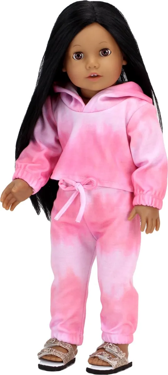 Sophia's by Teamson Kids Poppenkledingset DRTDS-PK-UPC - Tie-dye Roze