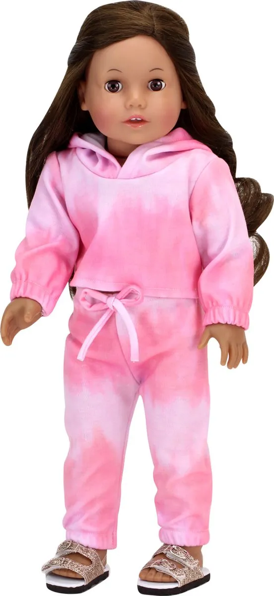 Sophia's by Teamson Kids Poppenkledingset DRTDS-PK-UPC - Tie-dye Roze