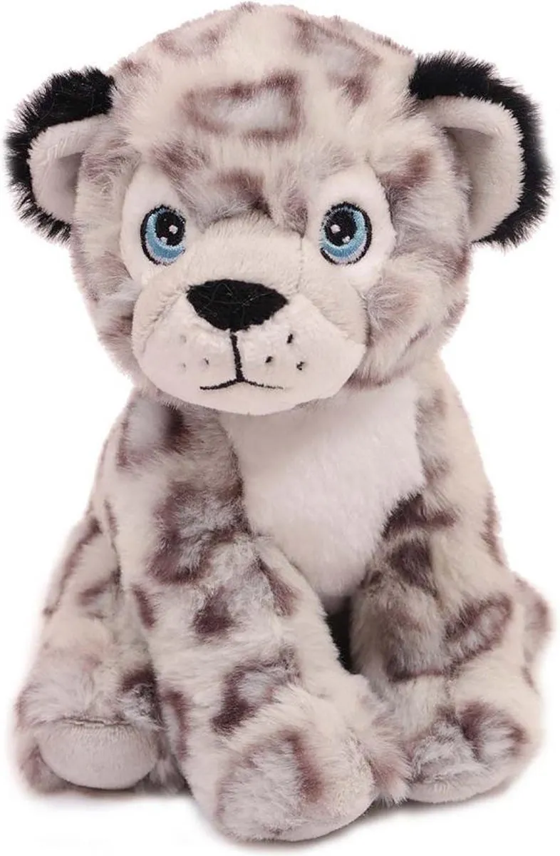 PIA Soft Toys Knuffel Sneeuwluipaard - Lichtgrijs 20cm