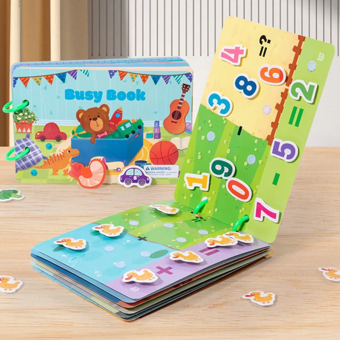 Priotoys Montessori Speelboek - Educatief Wasbaar Speelgoed - 8 Bladzijden