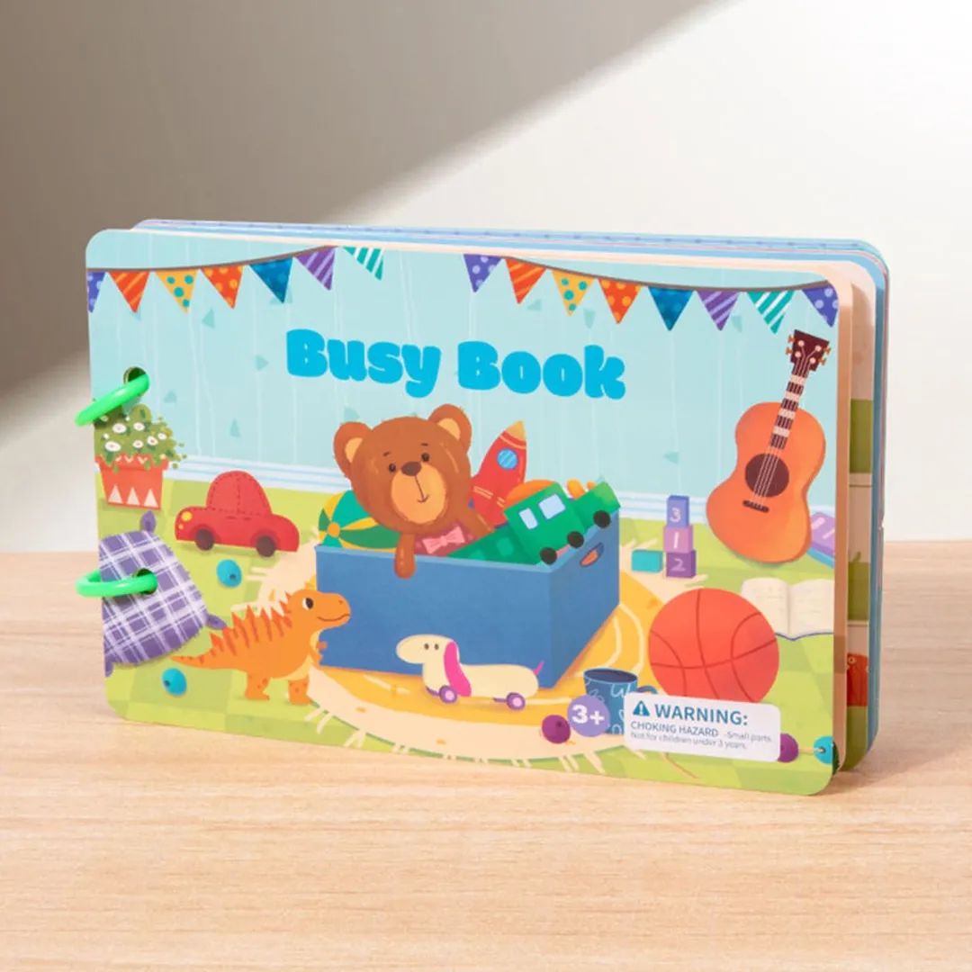 Priotoys Montessori Speelboek - Educatief Wasbaar Speelgoed - 8 Bladzijden