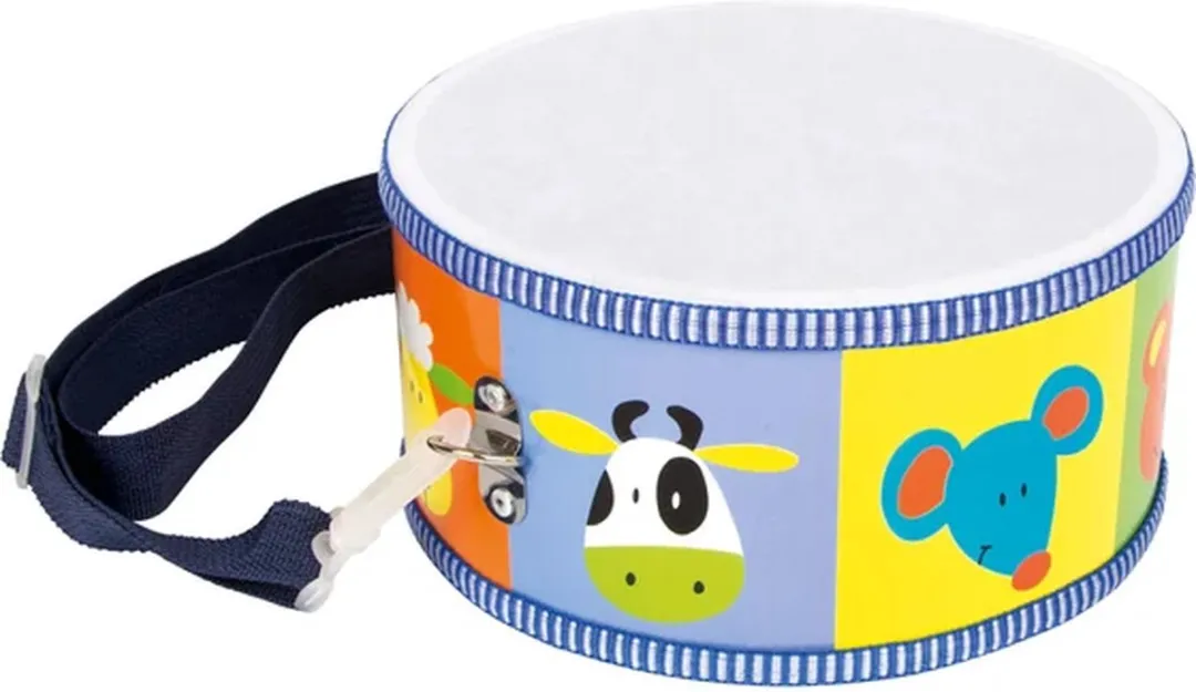 Small Foot Houten Trommel Dieren met Stokken 3315 - Multicolor