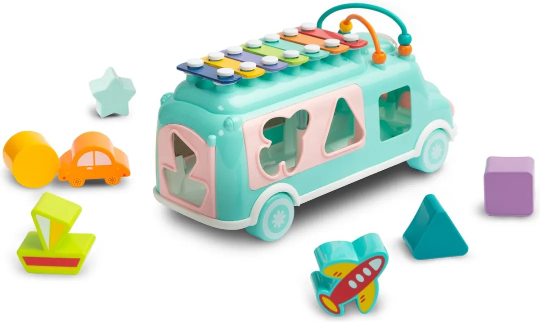 Toyz Harrie de Cimbaalbus - Xylofoon 18+ Maanden - Blauw