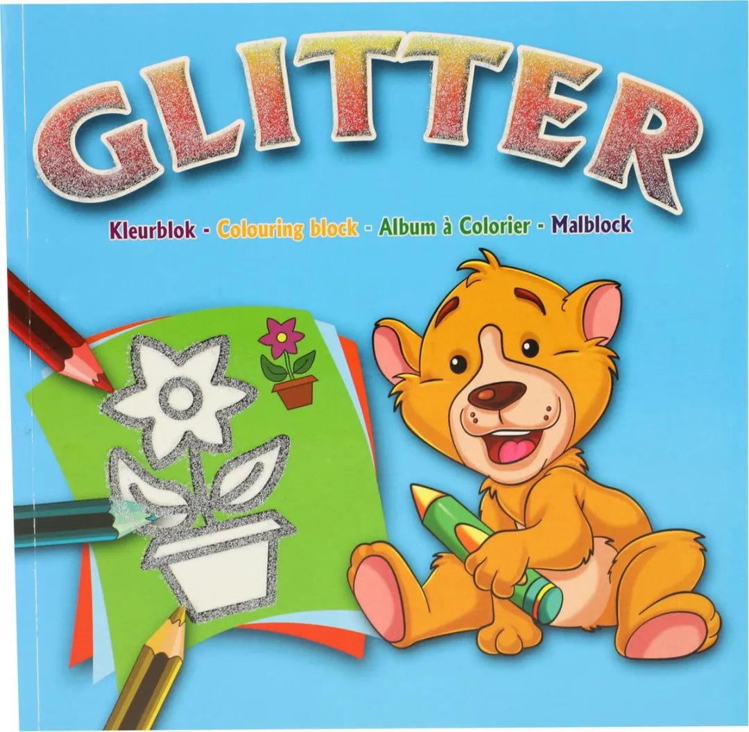 Toi-Toys Kleurboek Glitter Meisjes 40 Pagina's