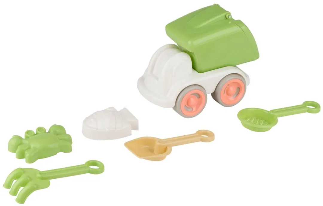 Eddy Toys Strand Speelgoed Vrachtwagen Set 6-delig - Groen