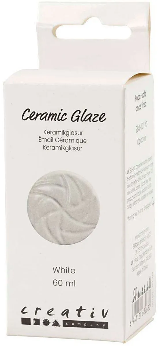 Creativ Company Keramiek Glazuur Wit 60ml