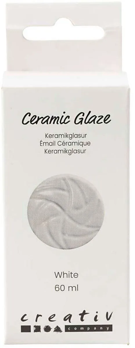 Creativ Company Keramiek Glazuur Wit 60ml