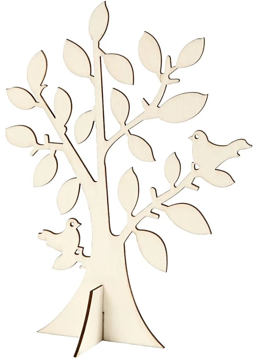 Creativ Company Houten Boom op Voet 18,4x24cm