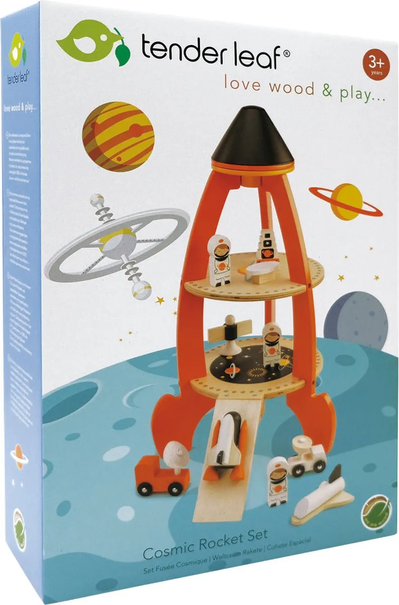 Tender Leaf Toys Ruimteracket Speelset 7508311 - Multicolor