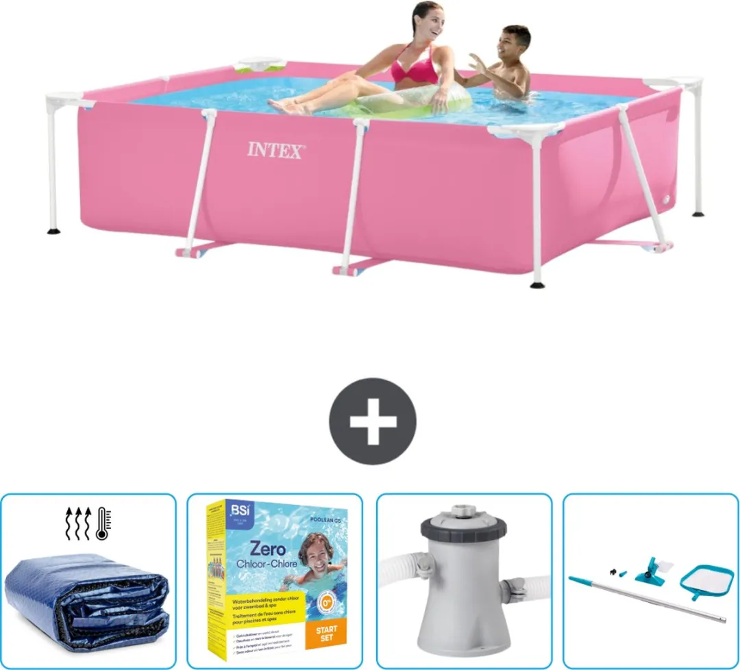 Intex Frame Zwembad 220x150x60cm Roze - 28266NP-Roze