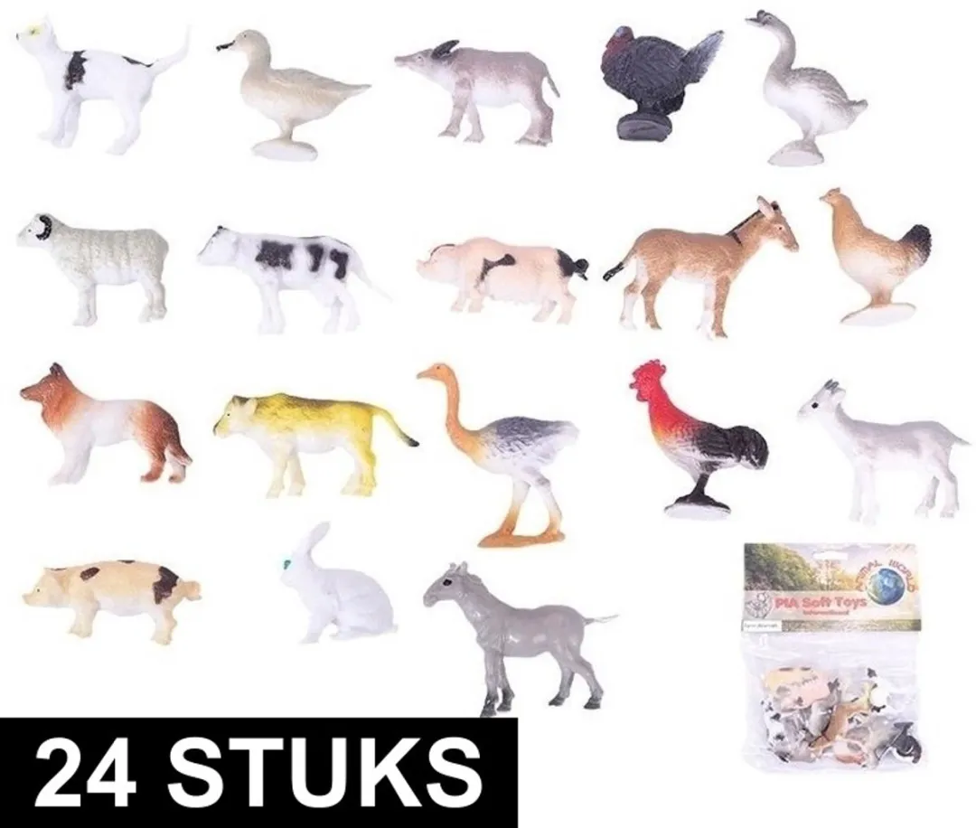 PIA Boerderij Diertjes Multicolor