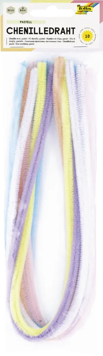 Folia Chenilledraad 50cm - 10 Stuks Chocobruin