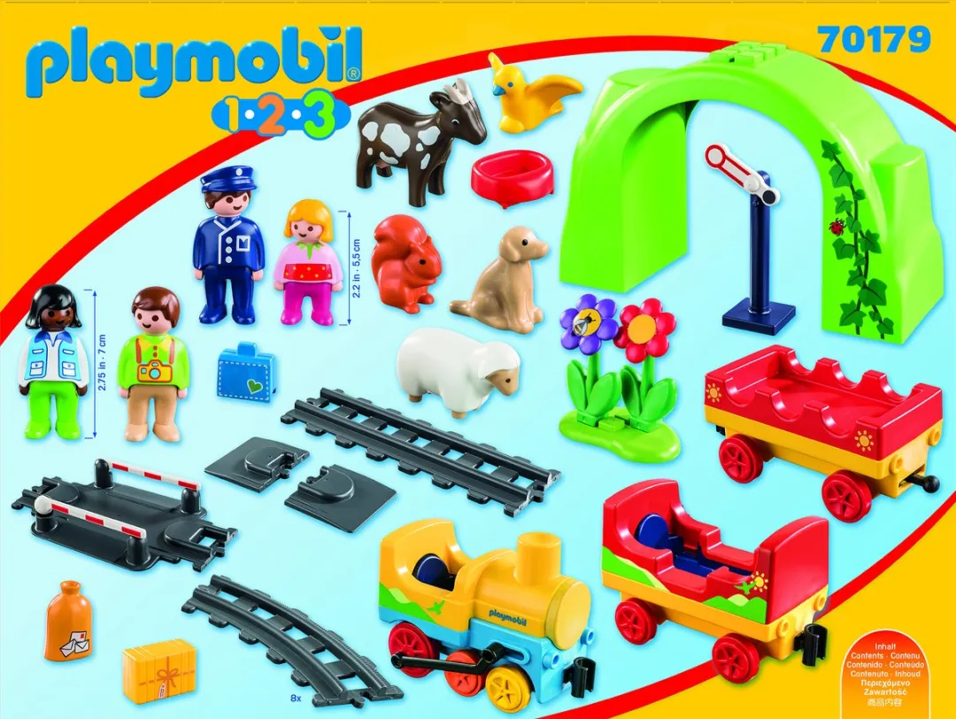 Playmobil 1.2.3 Mijn Eerste Trein 70179 - Multicolor