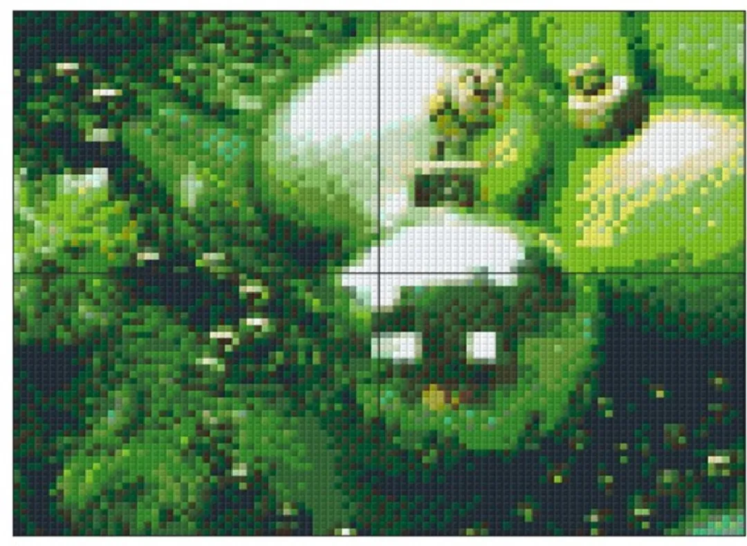 Pixelhobby Kerstgroene Bal