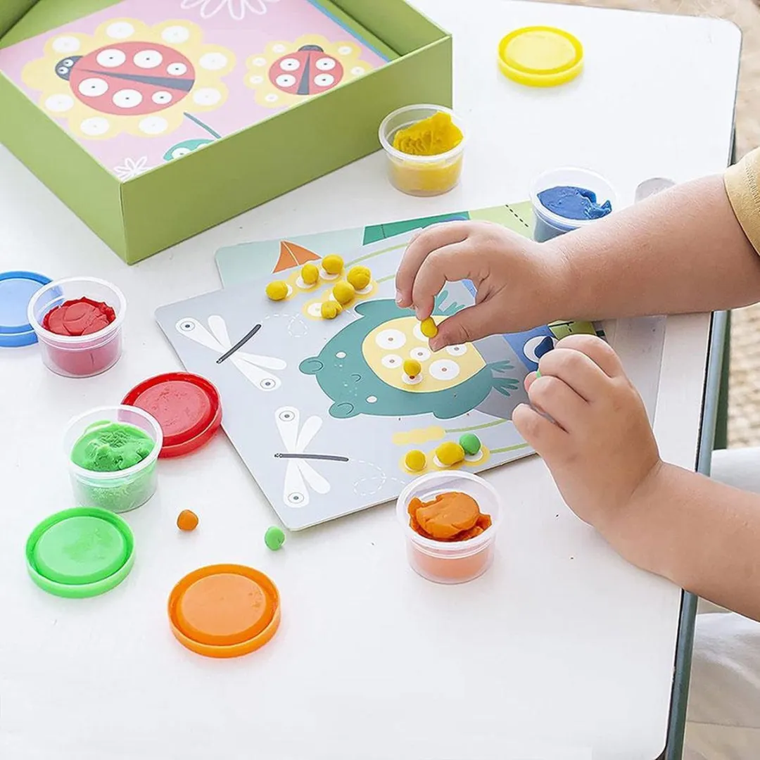 Apli Kids Mijn Eerste Klei - 6 Kleurplaten & Potjes