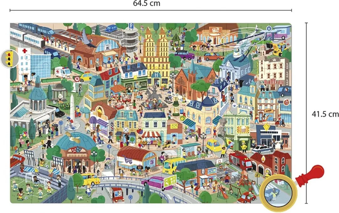 Apli Kids Zoek en Vind Puzzel Stad 104 Stuks