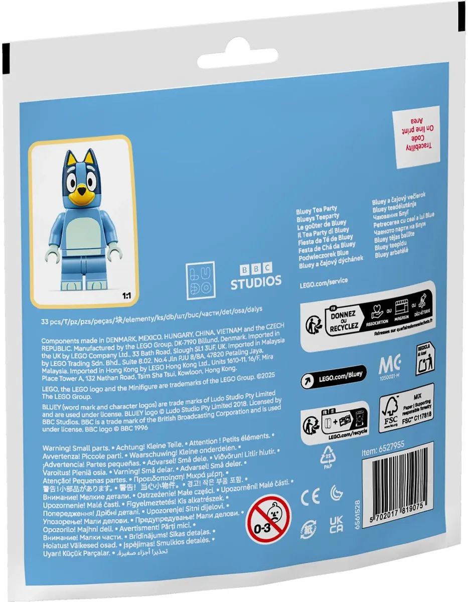 LEGO Bluey 30687 Theekransje - 33 Stukken - Meerkleurig
