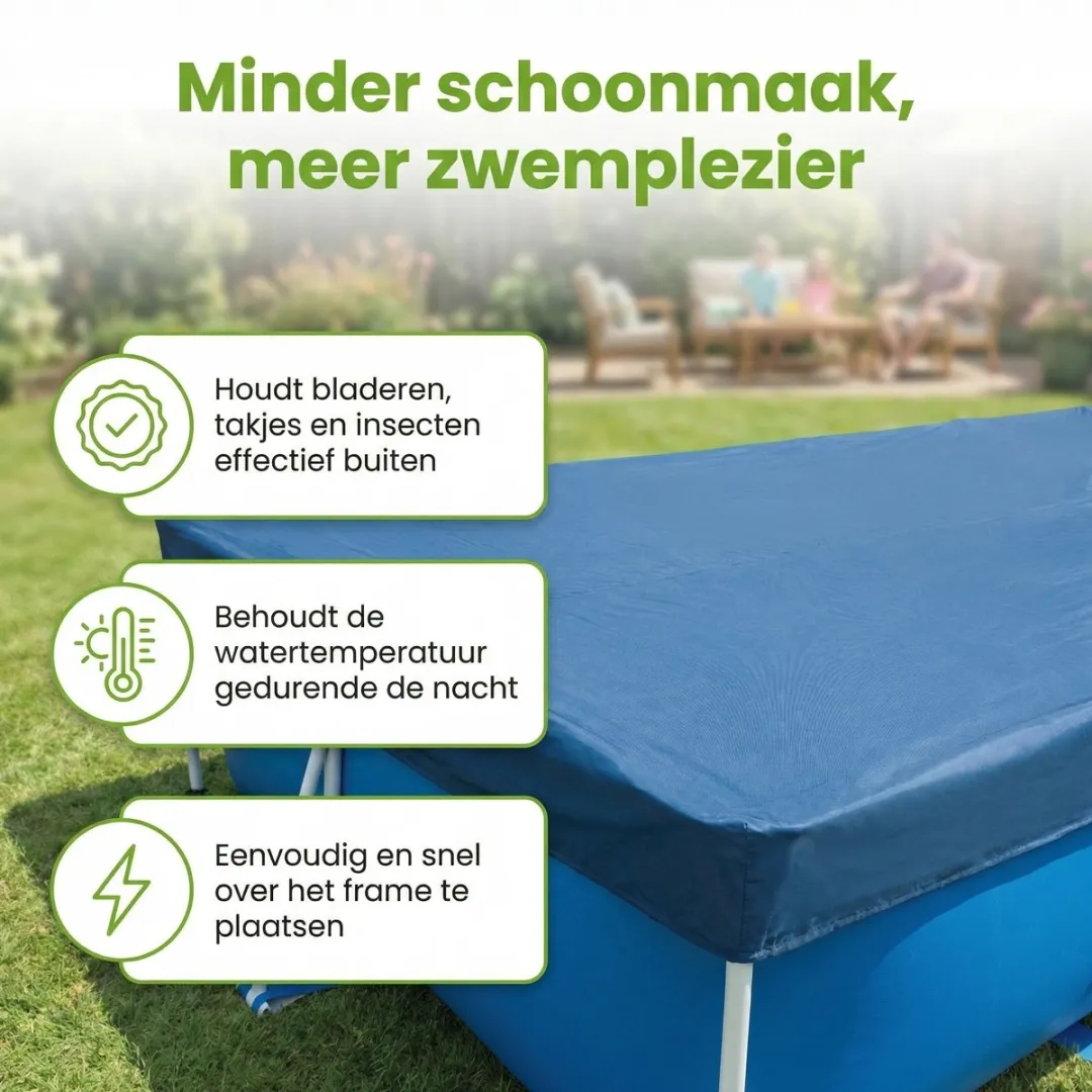 Intex Rechthoekig Frame Zwembad 450x220cm - Blauw - 7-delig