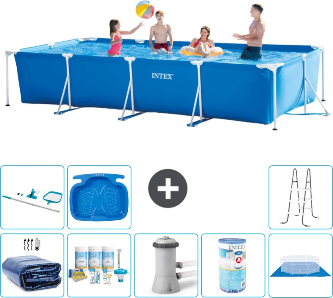 Intex Frame Zwembad 450x220x84cm Blauw - 7127L - MPN 28273NP