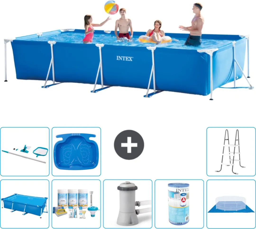 Intex Frame Zwembad 450x220x84cm Blauw