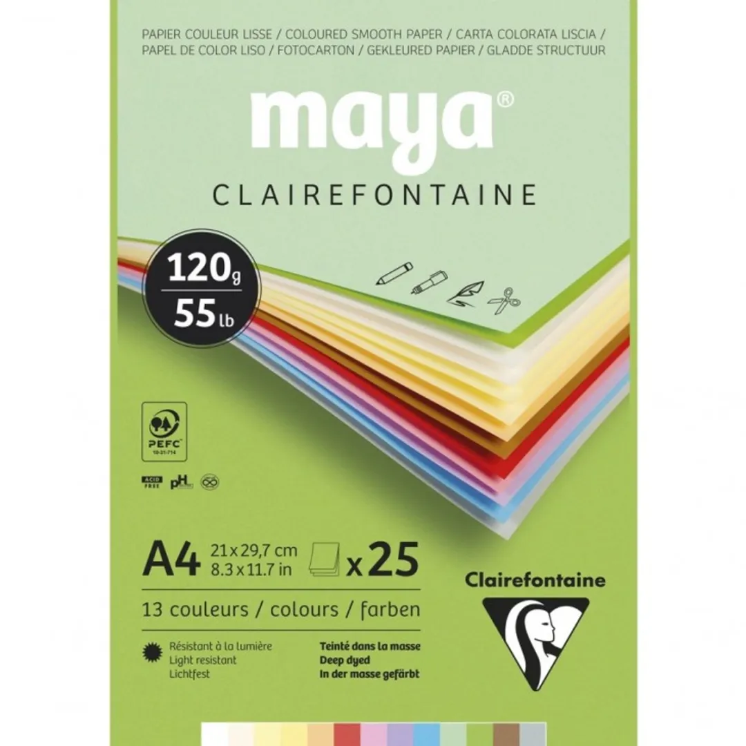 Clairefontaine Pastelkleuren Papierblok A4 120g/m²