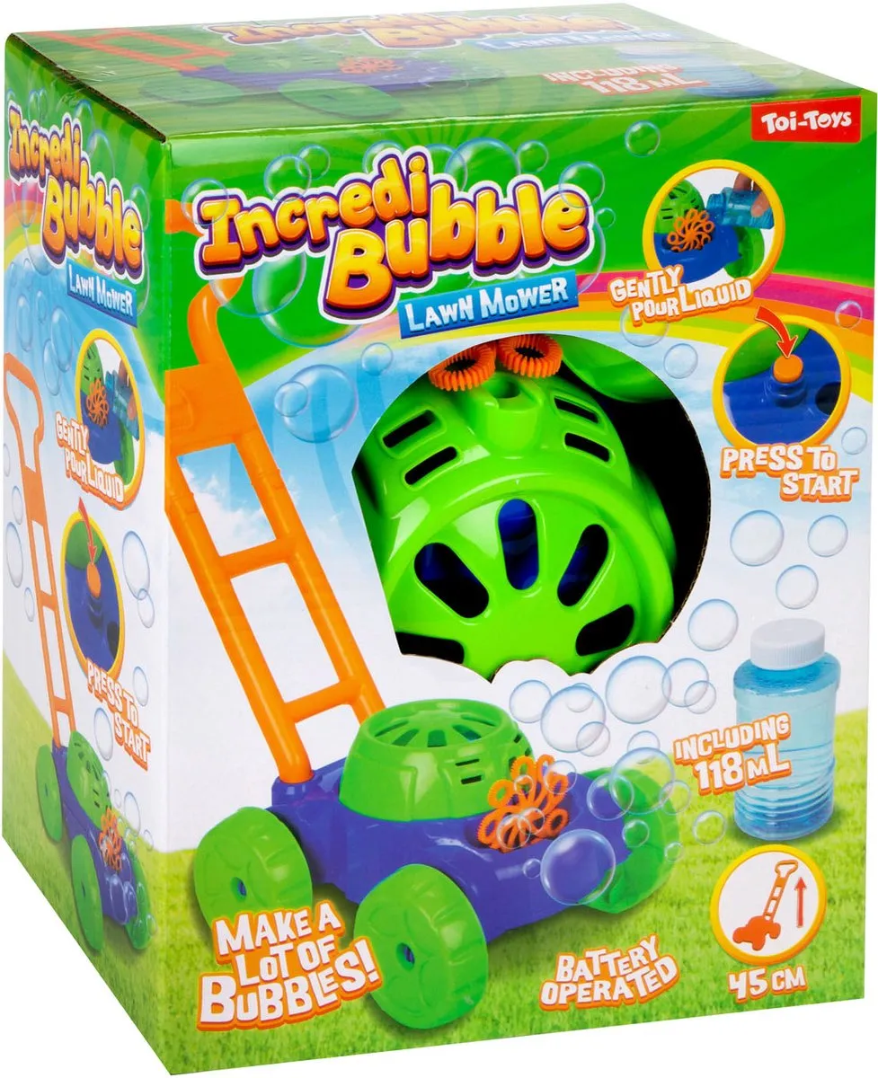 Toi-Toys Bellenblaasmachine Grasmaaier - 118ml - Multicolor