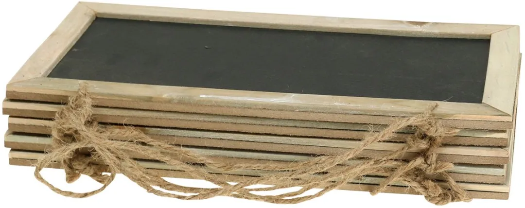 Kaemingk Leistenen Bord 30x15cm - 5 Stuks